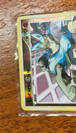 2009 Pokemon Card Lucario C Reverse Hologram Excellent Condition Nintendo - Image 4