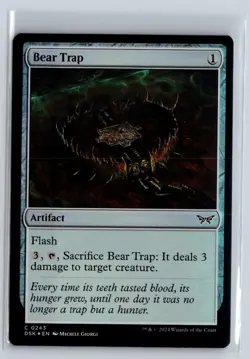 FOIL Bear Trap Duskmourn Common - MTG Magic the Gathering Card - Image 1