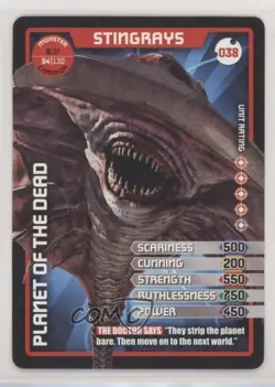 2010 Doctor Who - Monster Invasion Trading Card Game Stingrays #38 - Image 1