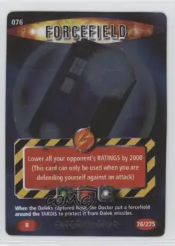 2006 Doctor Who: Battles in Time - Trading Card Game Forcefield #076 - Image 1