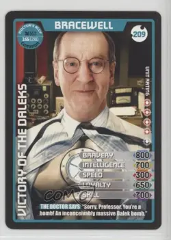2010 Doctor Who - Monster Invasion Trading Card Game Bracewell #209 - Image 1