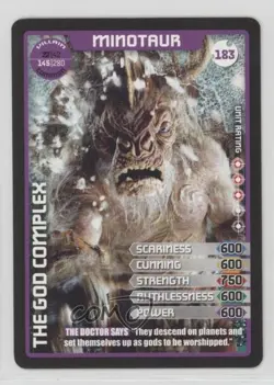 2010 Doctor Who - Monster Invasion Trading Card Game Minotaur #183 - Image 1