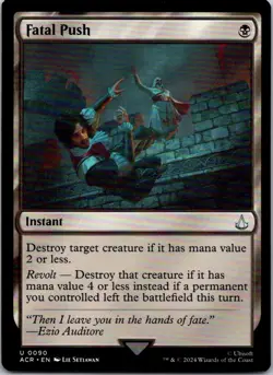 Magic the Gathering HP Fatal Push Assassin's Creed MTG Free Shipping - Image 1