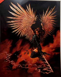Magic the Gathering Avenging Angel ART print Chroma-Cel with COA MTG NEW SEALED - Image 1