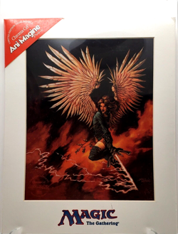 Magic the Gathering Avenging Angel ART print Chroma-Cel with COA MTG NEW SEALED - Image 2