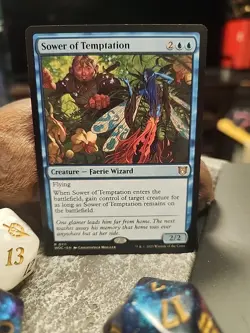 MTG Sower of Temptation - Regular - Wilds of Eldraine Commander #0111 - Image 1