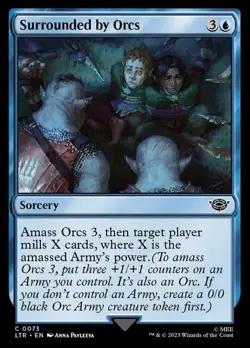 4x Surrounded by Orcs MTG The Lord of the Rings: Tales of Middle-Earth NM Magic - Image 1