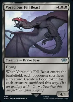 4x Voracious Fell Beast MTG The Lord of the Rings: Tales of Middle-Earth NM Magi - Image 1