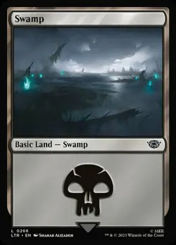 4x Swamp (266) - Basic Land MTG The Lord of the Rings: Tales of Middle-Earth NM - Image 1