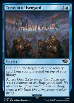 4x Treason of Isengard MTG The Lord of the Rings: Tales of Middle-Earth NM Magic - Image 1
