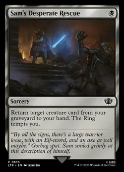 4x Sam's Desperate Rescue MTG The Lord of the Rings: Tales of Middle-Earth NM Ma - Image 1
