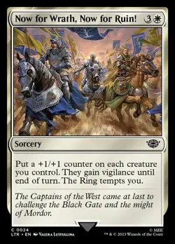 4x Now for Wrath, Now for Ruin! MTG The Lord of the Rings: Tales of Middle-Earth - Image 1
