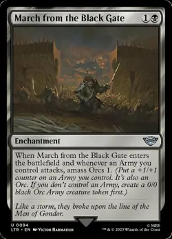 4x March from the Black Gate MTG The Lord of the Rings: Tales of Middle-Earth NM - Image 1