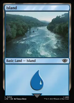 4x Island (264) - FOIL - Basic Land MTG The Lord of the Rings: Tales of Middle-E - Image 1