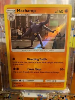 Machamp 13/18 Detective Pikachu Pokemon tcg HOLO RARE - Image 1