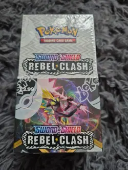 Pokemon TCG Rebel Clash Half Booster Box, 18 Packs, Sealed New - Image 1