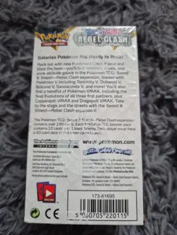 Pokemon TCG Rebel Clash Half Booster Box, 18 Packs, Sealed New - Image 3
