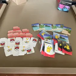 Pokemon 25th Anniversary McDonalds Happy Meal Promo Envelopes -Set of 6 No Cards - Image 1