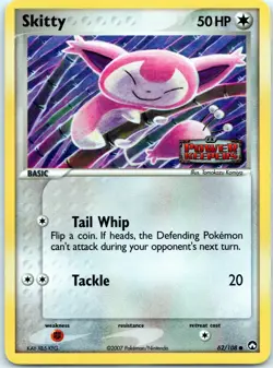 Pokemon - Skitty 62/108 - Reverse Holo - Ex Power Keepers - Image 1