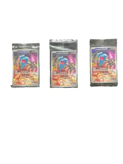 Pokemon Destined Rivals Team Rocket Wobbuffet ETB Promo Cards Sealed (3) Bundle - Image 1