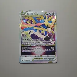 Pokemon Card Zacian VSTAR 096/159 Ultra Rare Crown Zenith Near Mint - Image 1