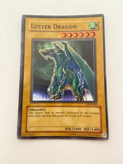 Yugioh Luster Dragon LOD-050 - 1st Edition - MP/DMG - Super Rare - Image 1