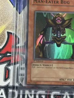 Yugioh BGS 10 Man-Eater Bug LOB-108 1st Edition Super Rare Glossy - Image 5