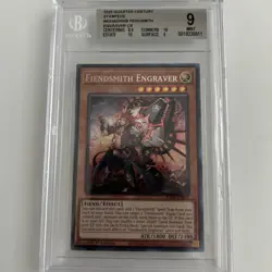 Yugioh! Graded Card Fiendsmith Engraver Collectors Rare RA04-EN049 BGS 9 Mint - Image 1