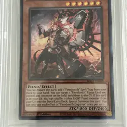 Yugioh! Graded Card Fiendsmith Engraver Collectors Rare RA04-EN049 BGS 9 Mint - Image 4