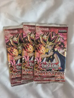 Yugioh pharaoh's servant booster pack x3 sealed - Image 1