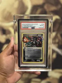 Pokemon Charizard Gold Star EX Dragon Frontiers Holo Card #100 PSA 8 - Image 1
