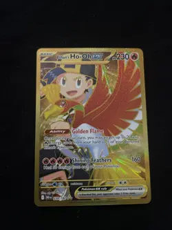 Pokemon TCG Ethan's Ho-Oh EX 239/182 Sv10: Destined Rivals Gold Holo Card NM - Image 1