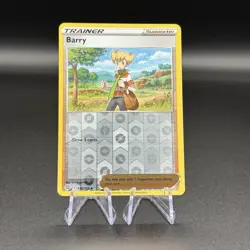 Barry Reverse Holo Rare 130/172 Brilliant Stars Pokemon TCG Card 2022 Trainer - Image 1