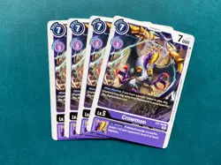 Crowmon EX4-056 Playset Alternative Being Booster Digimon Card x4 - Image 1
