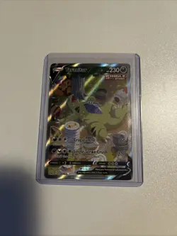 Pokemon Tyranitar v Alternate Full Art Holo Card 155/163 SWSH05 Battle Styles - Image 1