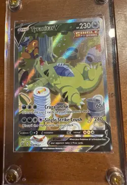 Pokemon Tyranitar v Alternate Full Art Holo Card 155/163 SWSH05 Battle Styles - Image 2