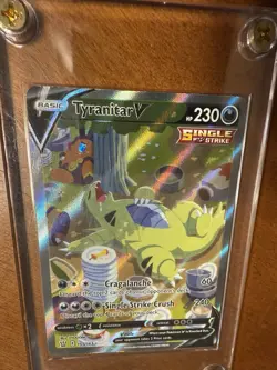 Pokemon Tyranitar v Alternate Full Art Holo Card 155/163 SWSH05 Battle Styles - Image 3
