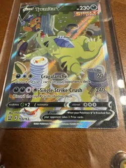 Pokemon Tyranitar v Alternate Full Art Holo Card 155/163 SWSH05 Battle Styles - Image 4