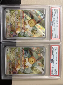 Pokemon TCG Eevee Full Art Trainer Card Promo Holo Lot PSA 9,8 + 3 Ungraded - Image 4