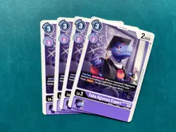 Fake Agumon Expert EX4-052 Playset Alternative Being Booster Digimon Card x4 - Image 1