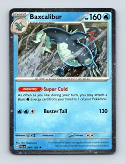 Baxcalibur - (Cosmos Holo) 060/193 Blister Exclusives NM Promo Pokemon Card - Image 1