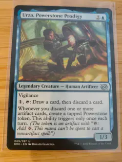 MTG Urza, Powerstone Prodigy 069 The Brothers' War M/NM Free UK P&P - Image 1