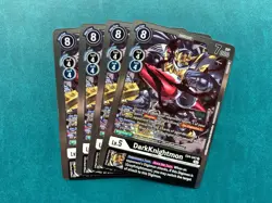 DarkKnightmon EX4-047 Playset Alternative Being Booster Digimon Card x4 - Image 1