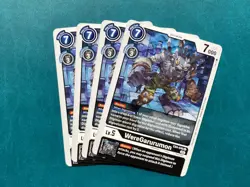WereGarurumon EX4-046 Playset Alternative Being Booster Digimon Card x4 - Image 1