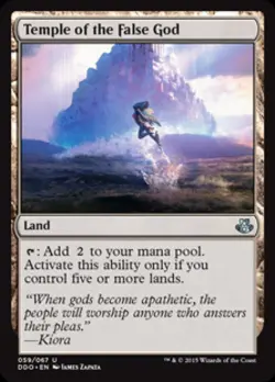 Temple of the False God - Light Play MTG Duel Decks: Kiora vs Elspeth - Image 1