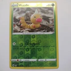 Pokemon Card Weedle Champions Path Reverse Holo 002/073 Near Mint - Image 1
