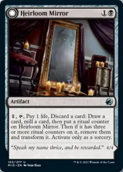 Heirloom Mirror / Inherited Fiend - Near Mint MTG Innistrad: Midnight Hunt - Image 1