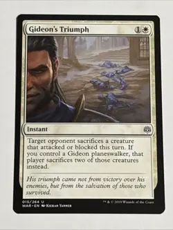 MTG War of the Spark Gideon's Triumph 015/264 NM - Image 1