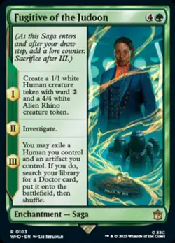 1x Fugitive of the Judoon - Foil MTG Doctor Who NM Magic Foil - Image 1