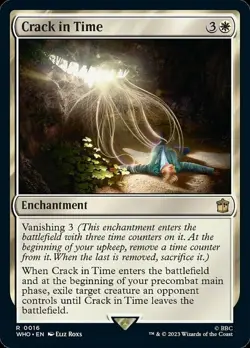 1x Crack in Time - Foil MTG Doctor Who NM Magic Foil - Image 1